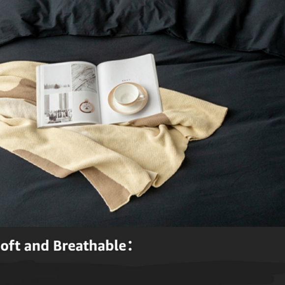 🆕⭐ Boho black 100% cotton duvet cover set - Picture 6 of 8